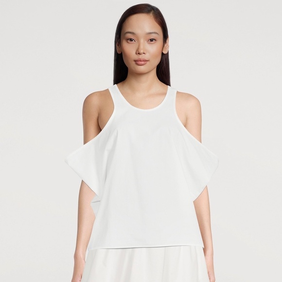 TOTEME Cotton Drop Top in White Size 42 / XL - Picture 1 of 11